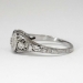 Fantastic Art Deco .22ctw Filigree Old European Cut Diamond Engagement Ring 18k