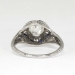 Authentic 1930's 1.37ct t.w. Old European Cut Diamond & Sapphire Engagement Ring Platinum