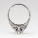 Authentic 1930's 1.37ct t.w. Old European Cut Diamond & Sapphire Engagement Ring Platinum