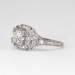 Striking 1.03ct t.w. 1930's Art Deco Old European Cut Diamond Engagement Ring Platinum