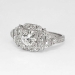 Striking 1.03ct t.w. 1930's Art Deco Old European Cut Diamond Engagement Ring Platinum