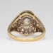 Art Nouveau 1900's Russian 1.41ct t.w. Lacey Old European Cut Diamond Ring 18k Sterling Silver