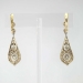 Rare 2.28ct t.w. 1900's Lacey Old European Cut Diamond Chandelier Earrings 18k Sterling Silver