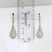 Rare 2.28ct t.w. 1900's Lacey Old European Cut Diamond Chandelier Earrings 18k Sterling Silver