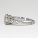 Gorgeous 2.07ct t.w. Old European Cushion Cut Diamond Filigree Engagement Ring Platinum