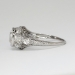 Art Deco Vintage 1930's 2.14ct t.w. Bezel Set Old European Cut Diamond Engagement Anniversary Wedding Ring Platinum