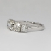 Glittering 3.49ct t.w. 1920's Anniversary Five Stone Old Cut Diamond Band Ring Platinum