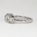 Glittering 3.49ct t.w. 1920's Anniversary Five Stone Old Cut Diamond Band Ring Platinum