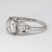 Beautiful 1.12ct t.w. 1930's Old European Cut Diamond Engagement Ring Platinum