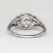 Beautiful 1.12ct t.w. 1930's Old European Cut Diamond Engagement Ring Platinum