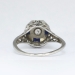 Art Deco Delicate .20ct t.w. Diamond Sapphire Filigree Engagement Ring 14k