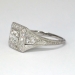 Rare .70ct t.w. Edwardian Diamond Halo Filigree Engagement Ring Platinum