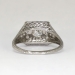 Rare .70ct t.w. Edwardian Diamond Halo Filigree Engagement Ring Platinum