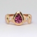Pretty In Pink Estate 1.24ct t.w. Tourmaline & Diamond Three Stone Ring 14k Rose Gold