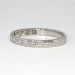 Beautiful .21ct t.w. Art Deco Seven Stone Diamond Wedding Band Platinum Size 6