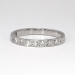 Beautiful .21ct t.w. Art Deco Seven Stone Diamond Wedding Band Platinum Size 6