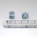 Elegant 5.80ct t.w. Emerald Cut Aquamarine Euro-Back Wedding Earrings 14k