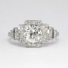 Gorgeous 1930's 1.60ct t.w. Old European Cut Diamond Ring Platinum