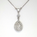 Romantic Estate .60ct t.w. Rose Cut Diamond Pendant 14k