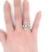Stunning 1920's Edwardian 1.34ct t.w. Diamond & Ruby Platinum Ring