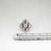 Stunning 1920's Edwardian 1.34ct t.w. Diamond & Ruby Platinum Ring