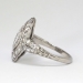 Art Deco 1930's 1.28ct t.w. Marquise & Round Diamond Engagement Anniversary Ring Platinum