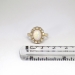 Lovely 1900's 2ctw Opal & Old European Cut Diamond Halo Ring 14k