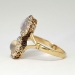Mystical Art Nouveau 2.50ct t.w. Double Moonstone & Old Mine Cut Diamond Ring 10k