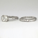 Outstanding 1.70ct t.w. 1930's Old European Cut Diamond Engagement Ring Wedding Band Set Platinum