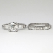 Outstanding 1.70ct t.w. 1930's Old European Cut Diamond Engagement Ring Wedding Band Set Platinum