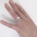 Outstanding 1.70ct t.w. 1930's Old European Cut Diamond Engagement Ring Wedding Band Set Platinum