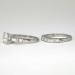 Outstanding 1.70ct t.w. 1930's Old European Cut Diamond Engagement Ring Wedding Band Set Platinum