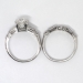 Outstanding 1.70ct t.w. 1930's Old European Cut Diamond Engagement Ring Wedding Band Set Platinum