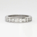 Impressive 1.10ct t.w. Round Brilliant Cut Diamond Nine Stone Band Platinum