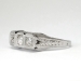 Vintage Art Deco 1930's .68ct t.w. Three Stone Old Diamond Engagement Anniversary Ring 18k
