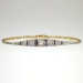 Rare 1920's .43ct t.w. Old European Rose Cut Diamond & Sapphire Bracelet 18k/Platinum