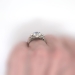 Pretty Art Deco 1.91ct t.w. Blue Spinel & Old Diamond Filigree Ring 14k