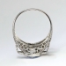 Pretty Art Deco 1.91ct t.w. Blue Spinel & Old Diamond Filigree Ring 14k