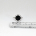 Vintage Art Deco 1930's Round Onyx .10ct t.w. Old Rose Cut Diamond Ring 14k