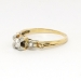 Art Deco .20ct t.w. 1930's Old European Cut Diamond Engagement Ring Two Tone 14k