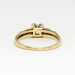 Art Deco .20ct t.w. 1930's Old European Cut Diamond Engagement Ring Two Tone 14k