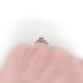 Art Deco .20ct t.w. 1930's Old European Cut Diamond Engagement Ring Two Tone 14k