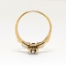 Art Deco .20ct t.w. 1930's Old European Cut Diamond Engagement Ring Two Tone 14k