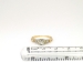 Art Deco .20ct t.w. 1930's Old European Cut Diamond Engagement Ring Two Tone 14k