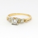 Art Deco .20ct t.w. 1930's Old European Cut Diamond Engagement Ring Two Tone 14k