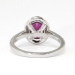 Lively 1.60ct t.w. Rich Ruby & Diamond Halo Ring Platinum