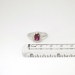 Lively 1.60ct t.w. Rich Ruby & Diamond Halo Ring Platinum