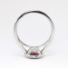 Lively 1.60ct t.w. Rich Ruby & Diamond Halo Ring Platinum
