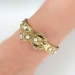 Incredible Victorian Antique Cushion Cut Diamond & Pearl 18k Filigree Bracelet