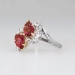 Beautiful 1960's Pink Tourmaline & Diamond Bypass Ring 18k